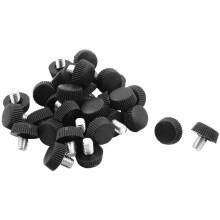 Adjustable Leveling Feet for Furniture, Anti‑Scratch Floor Protection, M6 Metal Thread Pads, 32pcs Black