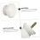 8pcs White Round Cabinet Knobs Set, Modern Drawer Pulls, Easy Installation for Wardrobe and Closet 5