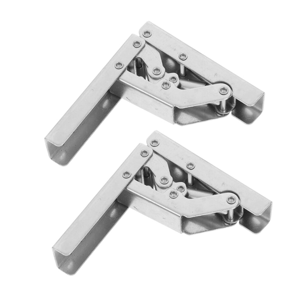 2Pcs Concealed Hinges Heavy Duty Folding Brackets 90 Hidden Hinge For Corner Cabinets And Desks 9330225390152