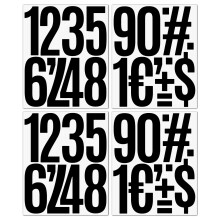 5 Inch Waterproof Mailbox Numbers, Black Self Adhesive House Number Stickers for Outdoor Address Signs