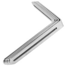 Stainless Steel Corner Brackets 5 Pack Heavy Duty L Shape Brace for Furniture Assembly
