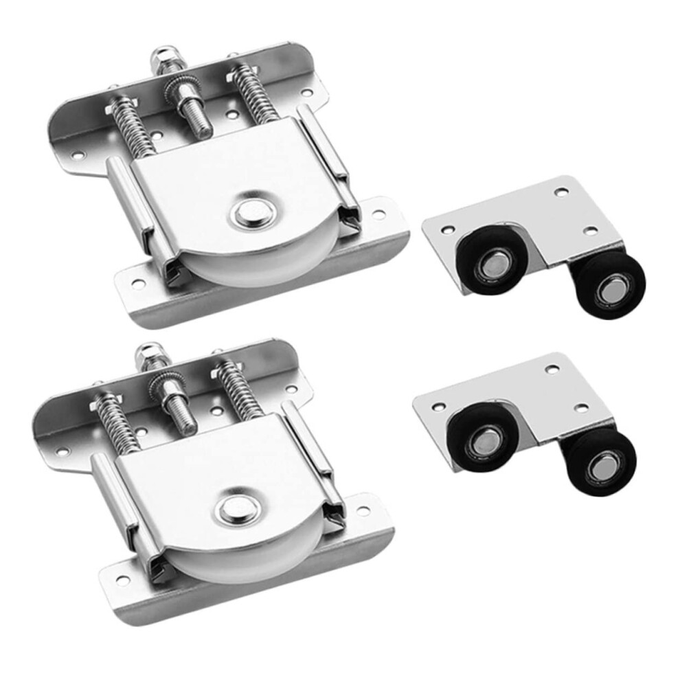 Sliding Door Rollers With Durable Metal Bearings, Quiet Smooth Wardrobe Door Wheels Replacement Set 9073542060185