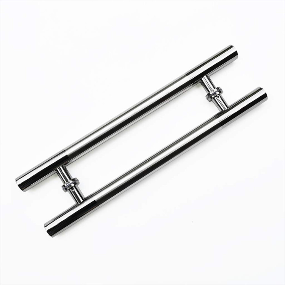 Stainless Steel Door Handle Set Heavyduty H Shape Brushed Finish For Glass And Barn Doors 1000X700mm 9073542060178