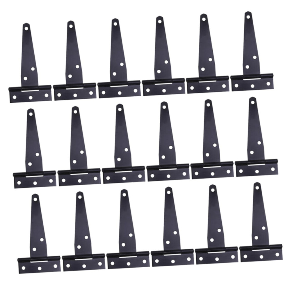 24Pcs Heavy Duty Gate Hinges Black Iron 4 Inch Rustresistant Strap Hinges For Doors And Sheds 9351714538350
