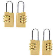 4pcs TSA Approved 3Digit Cable Luggage Combination Lock, Resettable Travel Suitcase Lock