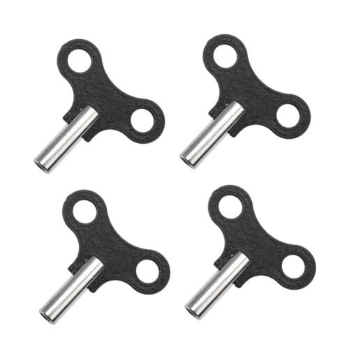 4Pcs Clock Winding Key Set, Universal Clock Compatibility, Durable Iron, Antique Decorative Style