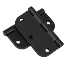 2pcs Rounded Corner Door Hinges with SelfClosing Mechanism, Matte Finish, Quiet Heavy Duty