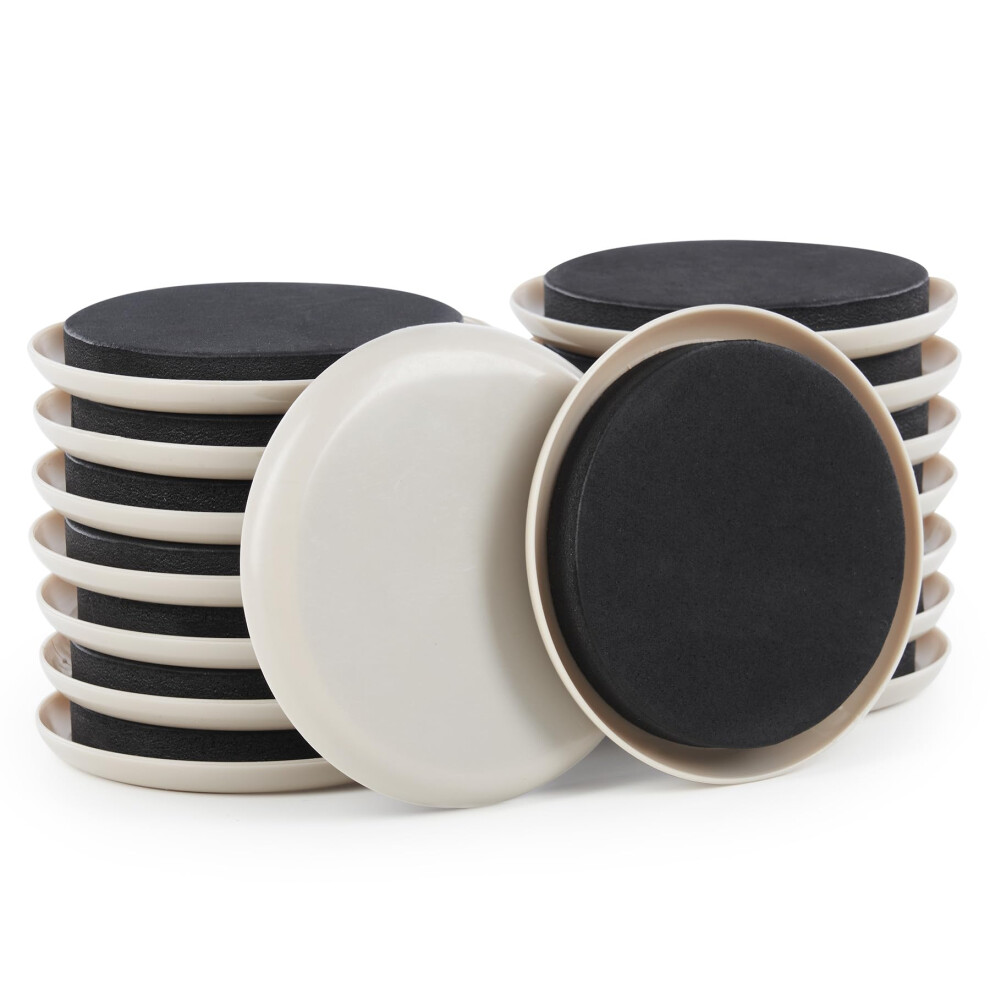 Heavyduty Furniture Sliders For Carpet And Hardwood Floors, Reusable 8Piece Pads With Smooth Glide And Floor Scratch Protection 9351714538510