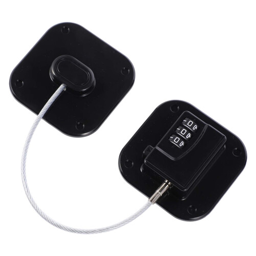 Digital Refrigerator Lock Childproof Keyless Password Fridge Lock Easy Installation No Drilling Durable Black