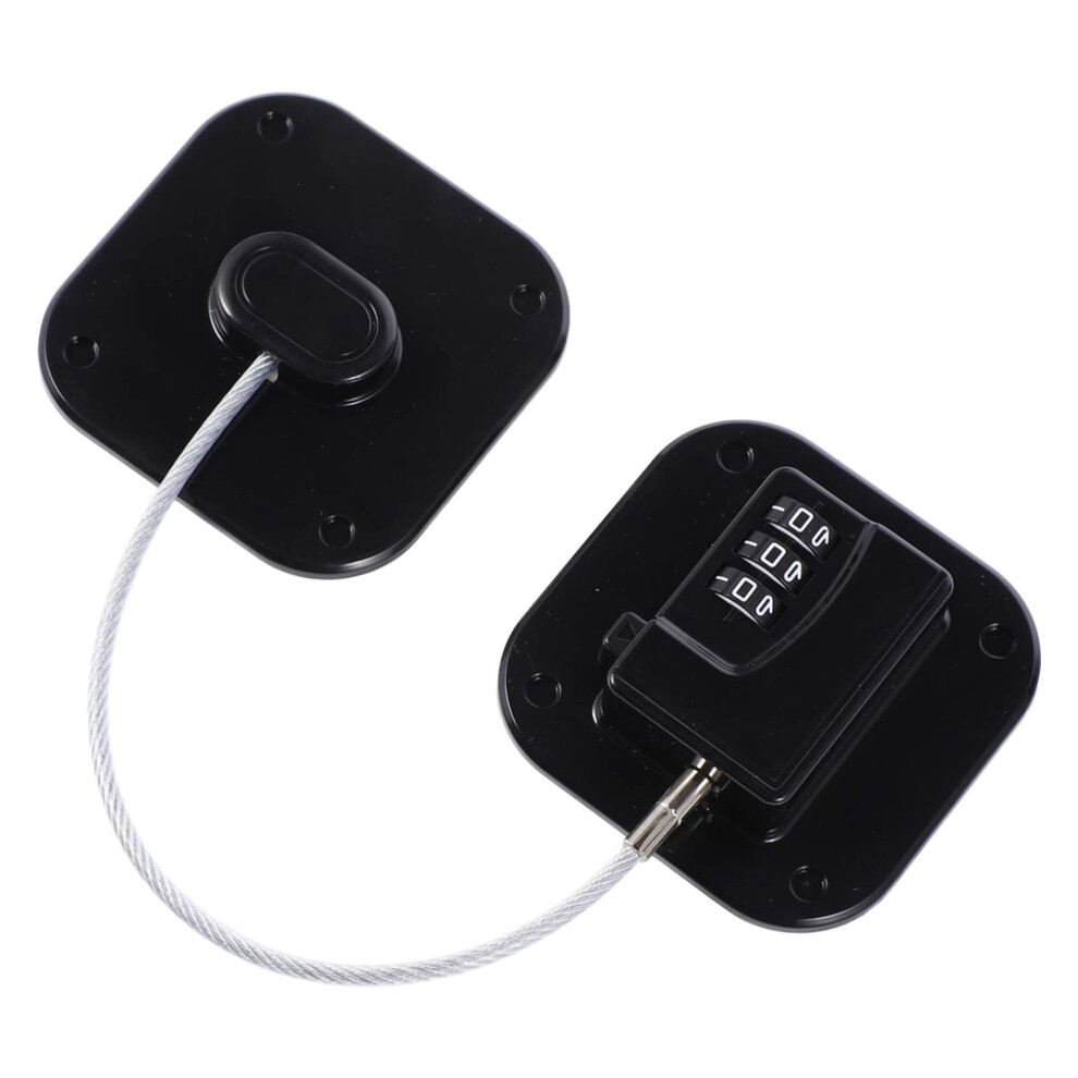 Digital Refrigerator Lock Childproof Keyless Password Fridge Lock Easy Installation No Drilling Durable Black
