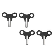 4Pcs Universal Clock Winding Key Set for Antique Wall and Alarm Clocks, Durable Easy‑Grip Design