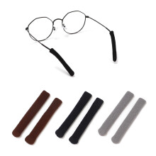 Soft Cotton Anti‑Slip Eyeglass Ear Cushions and Temple Sleeves, Elastic Comfort Grips for Sunglasses, 3 Pairs