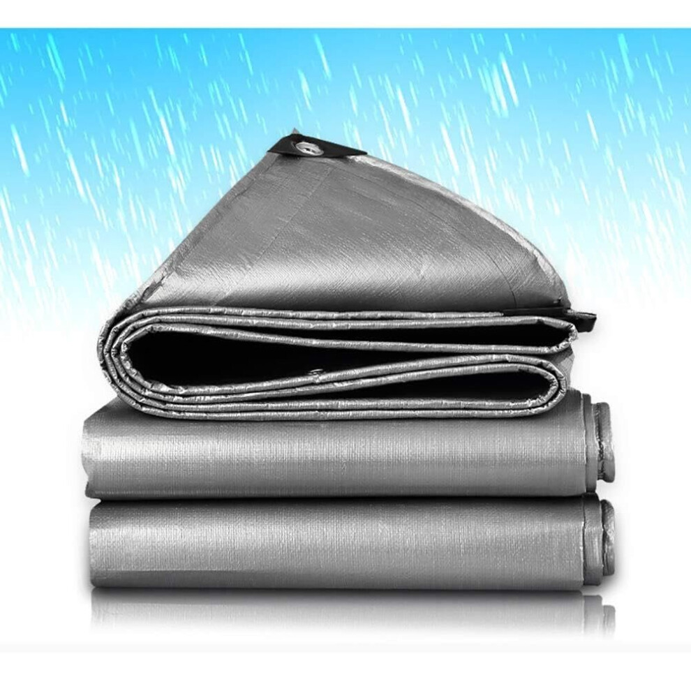 Heavy Duty Waterproof Camping Tarp 8X10m With Reinforced Grommets, Uv Resistant Allseason Cover For Outdoor Equipment And Firewood 9073542060512