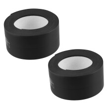 2pcs Black PVC Caulk Tape Waterproof Self Adhesive Seal Strip for Kitchen Bathroom Sink Tub Wall Floor