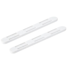 White Side Mount Ball Bearing Drawer Slides 2Pcs Set, Full Extension Smooth Silent Sliding for Kitchen Bedroom Closet