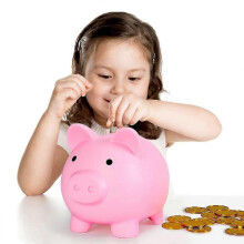 (pink) Kids Piggy Bank, Unbreakable Plastic Money Bank, Coin Bank For Girls And Boys, Ideal Gifts For Birthday, Christmas, Baby Shower