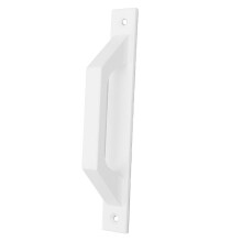 White Metal Barn Door Pull Handle, Corrosion‑Resistant Finish, Easy Installation, Durable Build