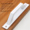 White Metal Barn Door Pull Handle, Corrosion‑Resistant Finish, Easy Installation, Durable Build 4
