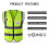 Class 2  Visibility Safety Vest with 5 Pockets, 360 Reflective Strips, ANSI/ISEA Workwear 4