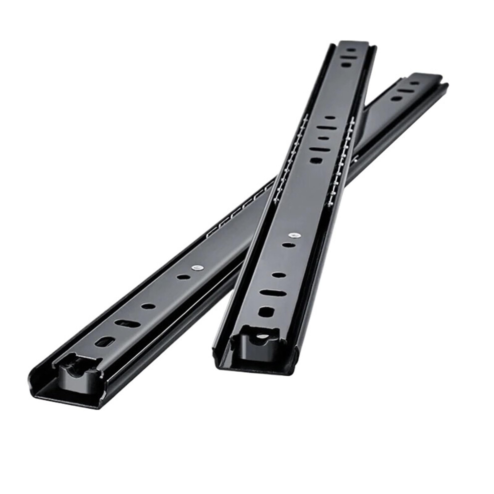 10 Inch Side Mount Ball Bearing Drawer Slides, Full Extension Cabinet Rails, Durable Steel Construction 9330225390916