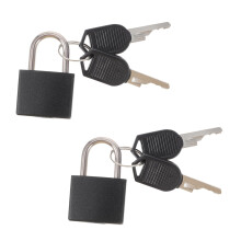 2pcs Small Padlock with Key, Lightweight Brass Travel Lock for Diary, Cabinet, Luggage and Backpack