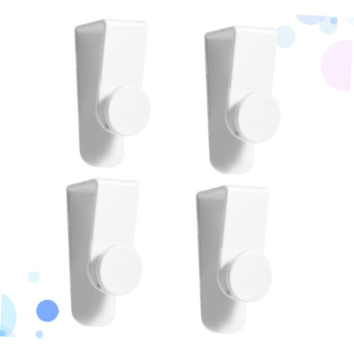 4pcs Over the Door Hooks No Drill Multiuse Space Saving Door Back Hook for Bathroom 2