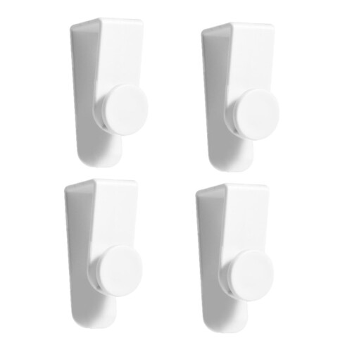 4pcs Over the Door Hooks No Drill Multiuse Space Saving Door Back Hook for Bathroom