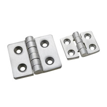 304 Stainless Steel Small Brushed Hinge for Industrial Door or Electrical Box, Corrosion Resistant and Durable