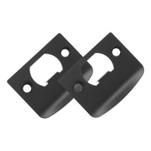 2 Sets Stainless Steel Door Reinforcement Plate Kit with Screws for Enhanced Door Security
