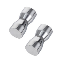 2pcs Glass Door Knob Shower Door Handle Set, DoubleSided Balanced Design, Easy SingleHole Install