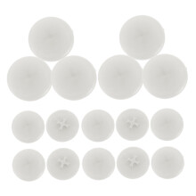 1000pcs Plastic Screw Hole Covers PP Material Easy Snap Installation for Furniture Cabinet