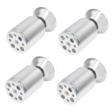 4pcs Adjustable Aluminum Alloy Furniture Legs for Sofa Cabinet Table, Modern Round Feet