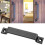Matte Black Iron Barn Door Handle, Durable Easy Grip Pull for Indoor and Outdoor Use 4