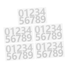 Reflective Mailbox Numbers Stickers 5 Sheets Waterproof Address Decals for Outdoor Clear Visibility