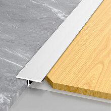 Aluminum T Molding Floor Transition Strip 90cm White, Smooth Edge Protection for Wood to Tile