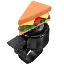 (7.50X5.70X3.30CM, As Shown) Bike Bell Bicycle Ringer Bell Bicycle Bell Cartoon Cycling Bell Bicycle Bike Bell Adorable Sandwich Bell