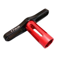 17mm RC Wheel Nut Wrench for 1/8 Scale Cars, Durable Metal Tool for Easy Tire Removal and Maintenance