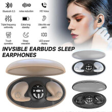 (color) Bluetooth Wireless Headphones Earphones Earbuds Touch Control Noise Cancelling Invisible Sleeping