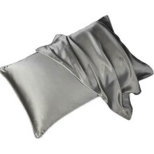 (Sliver) Lebanghui Mulberry silk pillowcase standard 48x74cm single-sided silk anti-allergic skin-friendly health care pillowcase