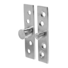 2PCS Stainless Steel Concealed Pivot Door Hinge 360 Smooth Rotation Invisible Design for Interior Doors