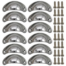 (Multicolor) Tools Home Improvement Classical Cup Handle Shell Pull Kitchen Cupboard Cabinet Door Furniture Drawer#d082200