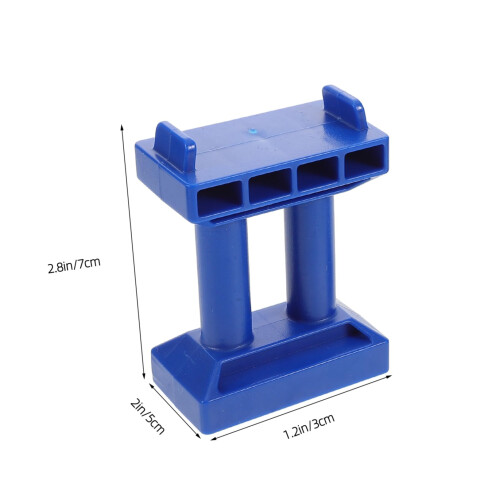 6pcs Wooden Train Track Accessories Stackable Bridge Supports for Toy Train Sets 1