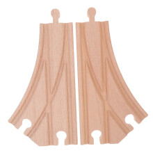 2pcs Wooden Train Track Expansion Switch Multiway Connector Compatible with Major Brands for Flexible Railway Layouts