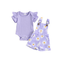 (12-18 Months, Purple) Σετ σορτς για καλοκαιρινό σύνολο