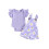(12-18 Months, Purple) Σετ σορτς για καλοκαιρινό σύνολο 1