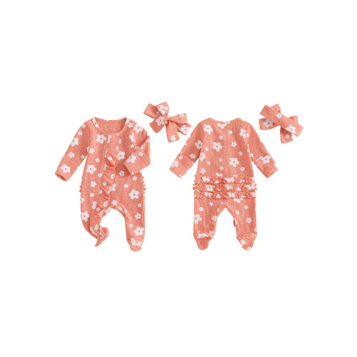 (6-12 Months, Orange) Conjunto bebé niña, de otoño. 1