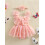 (18-24 Months, Pink) Letní oblečení pro s mašlí 4