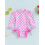 (2-3Y, Pink) Κορίτσια Μαγιό Μπικίνι με Στάμπα και Βολάν για Παραλία 4