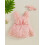 (18-24 Months, Pink) Letní oblečení pro s mašlí 11