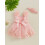 (18-24 Months, Pink) Letní oblečení pro s mašlí 13